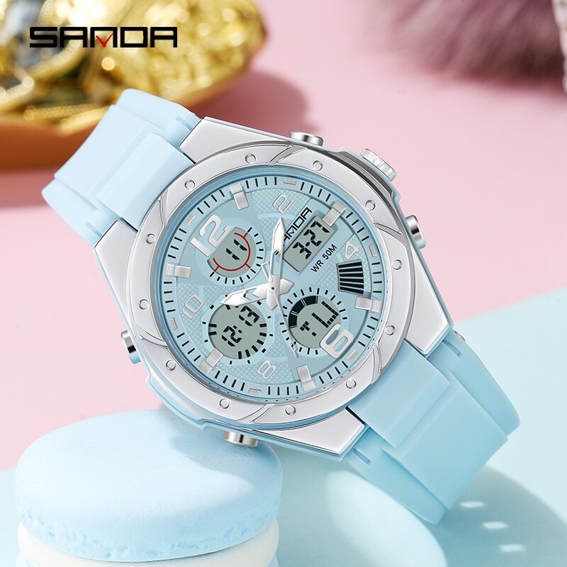 Casio Watches Smartwatch - SANDA Luxury Ladies LED Digital Sport