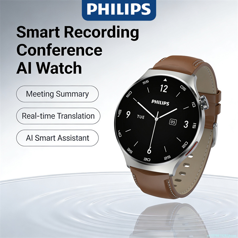 Smartwatch Watches Birthday Gift For Men - New Philips VTR5206 Smart watch Men