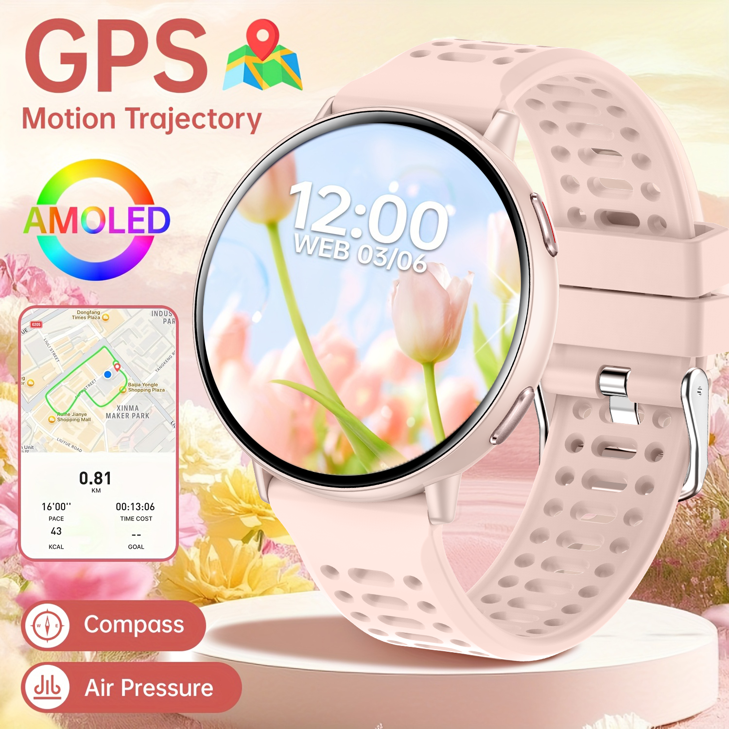 Smartwatch New Watches 2025 - New hot GPS smartwatch 1.43 AMOLED