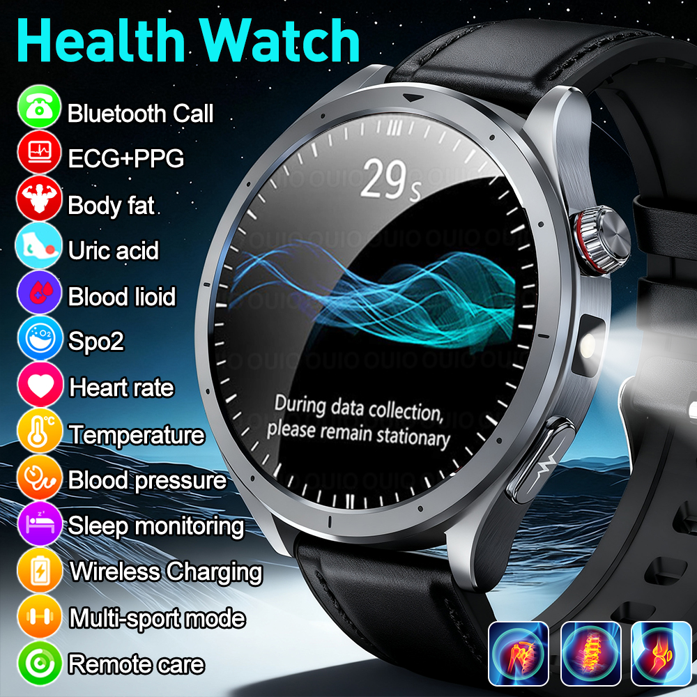 Smartwatch New Watches 2025 - 2025 New Health detection ECG+PPG Uric