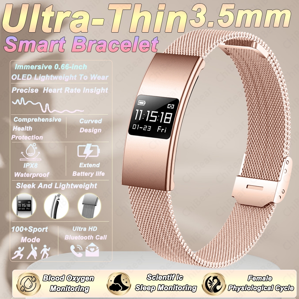 Smartwatch Stylish Watches For Women - 2026New 3.5mm Ultra-Slim Smart Bracelet Heart