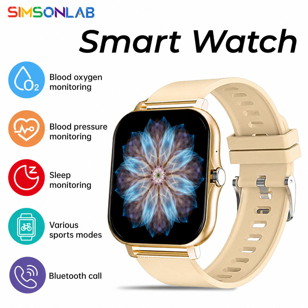 Smartwatch Watches Birthday Gift For Men - Smartwatch for Android Phone 1.44''Inch HD