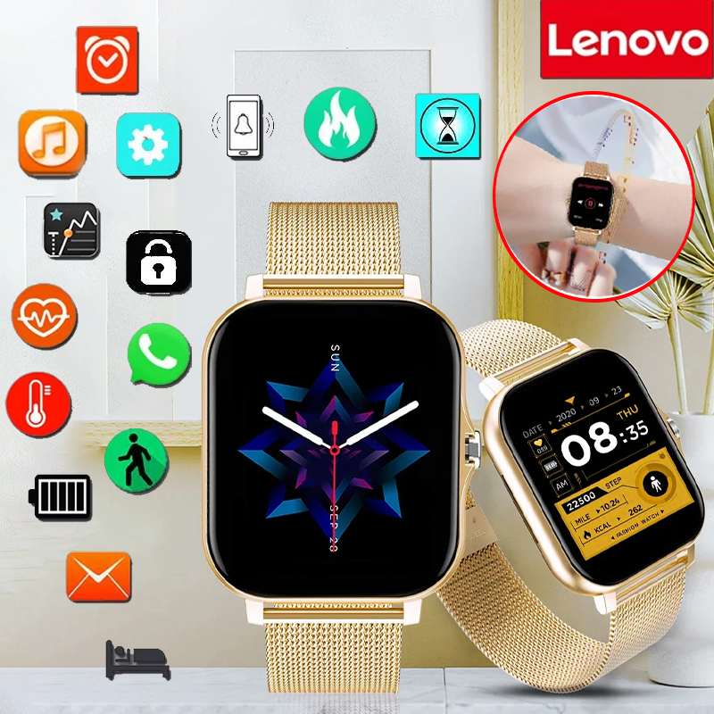 Smartwatch Watches Birthday Gift For Men - Lenovo Smartwatch Men Women Wristwatches Smart