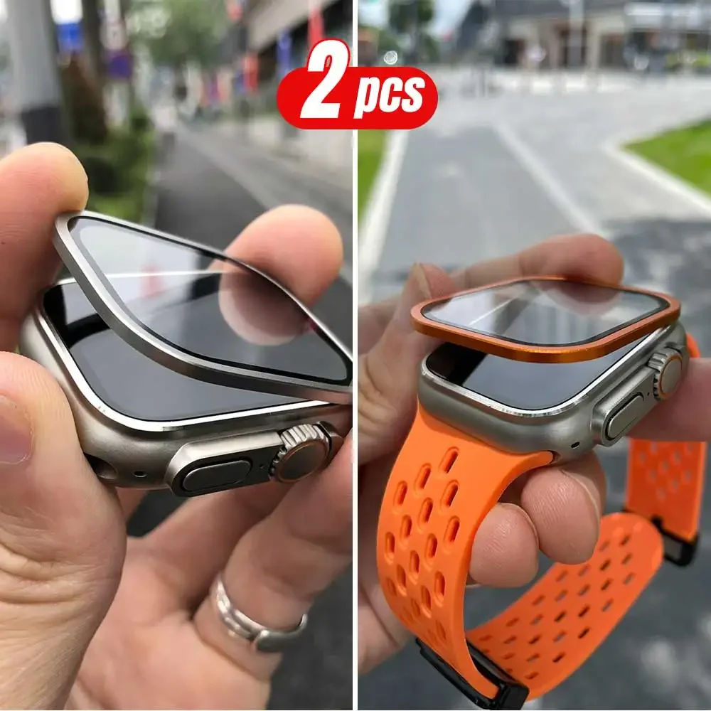2PCS Titanium Metal Frame for  - Smartwatch Watches For Men 리뷰 및 가격