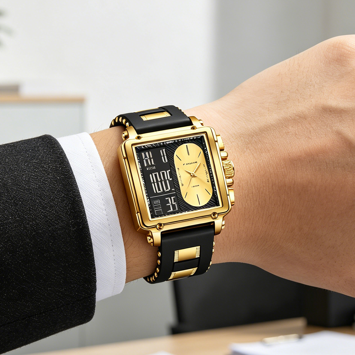 LIGE Top Original Square Digit - Smartwatch Watches For Men Digital 리뷰 및 가격