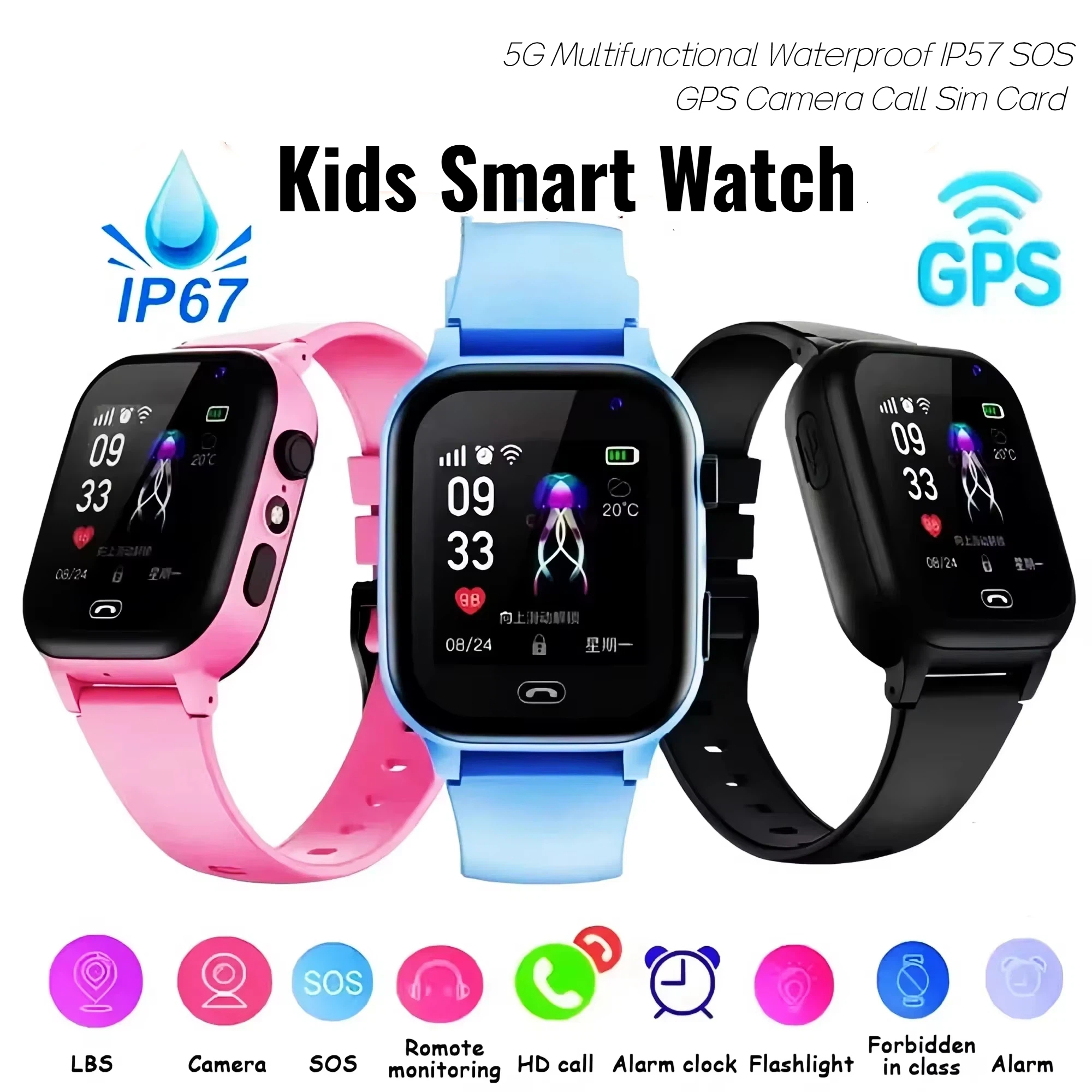 Lenovo Kids Smart Watch 5G GPS - Smartwatch Watches For Kid Boy 리뷰 및 가격