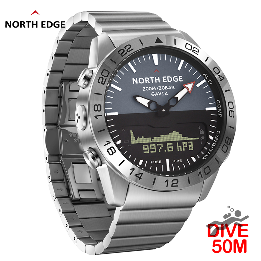 NORTH EDGE Mens Dive Watch Mil - Smartwatch Watches For Men Digital 리뷰 및 가격