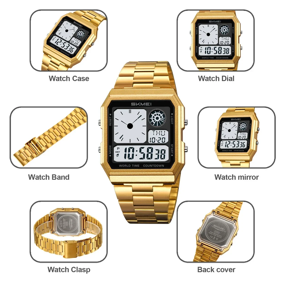 SKMEI 2353 Stainless Steel Str - Casio Watches Smartwatch 리뷰 및 가격