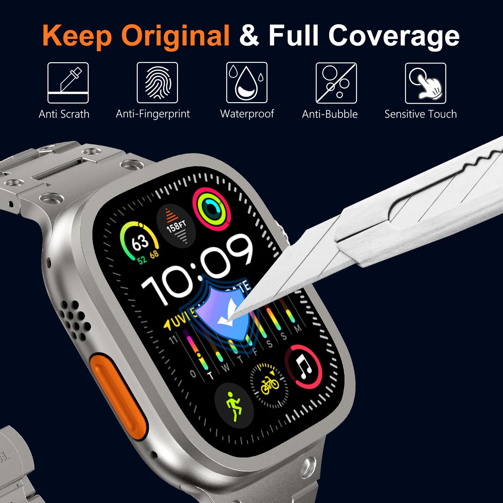 Tempered Glass for Apple Watch - Smartwatch Watches For Men 리뷰 및 가격