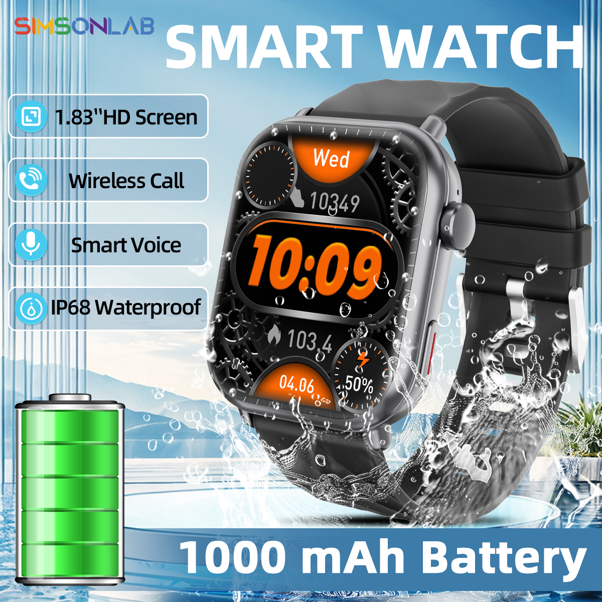 2025 NEW Hot Smartwatch 1.83'' - Smartwatch New Watches 2025 리뷰 및 가격