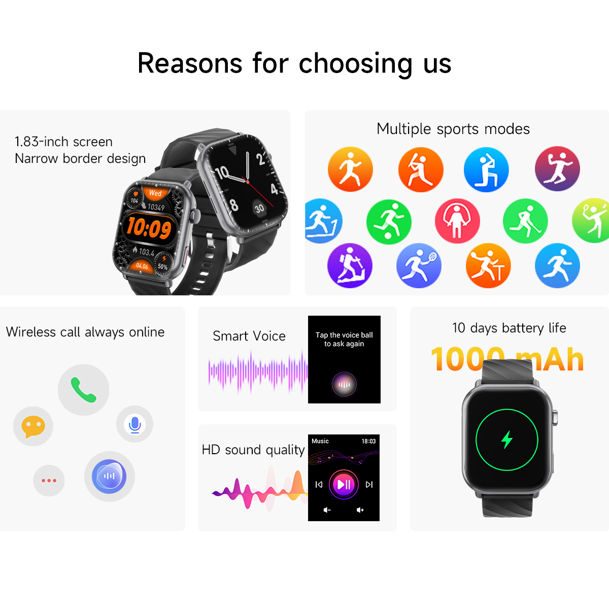 2025 NEW Hot Smartwatch 1.83'' - Smartwatch New Watches 2025 리뷰 및 가격