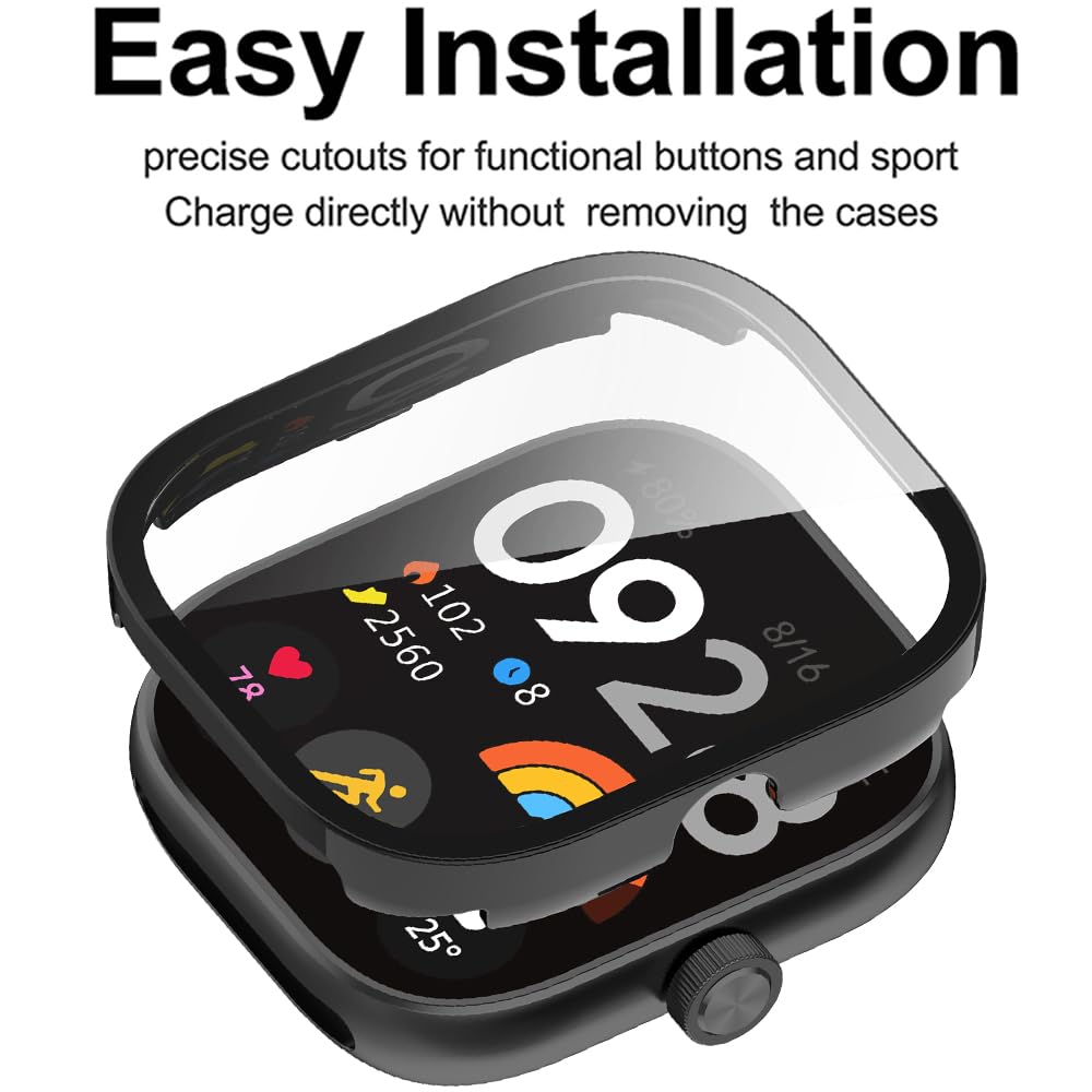 Tempered Glass+Case For Xiaomi - Smartwatch Watches For Mens 리뷰 및 가격