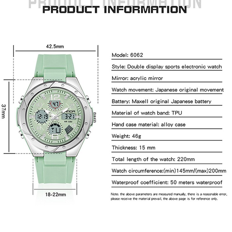 SANDA Luxury Ladies LED Digita - Casio Watches Smartwatch 리뷰 및 가격