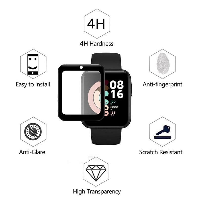 2 Pcs Tempered Glass for Redmi - Smart Watch Screen Protector 리뷰 및 가격