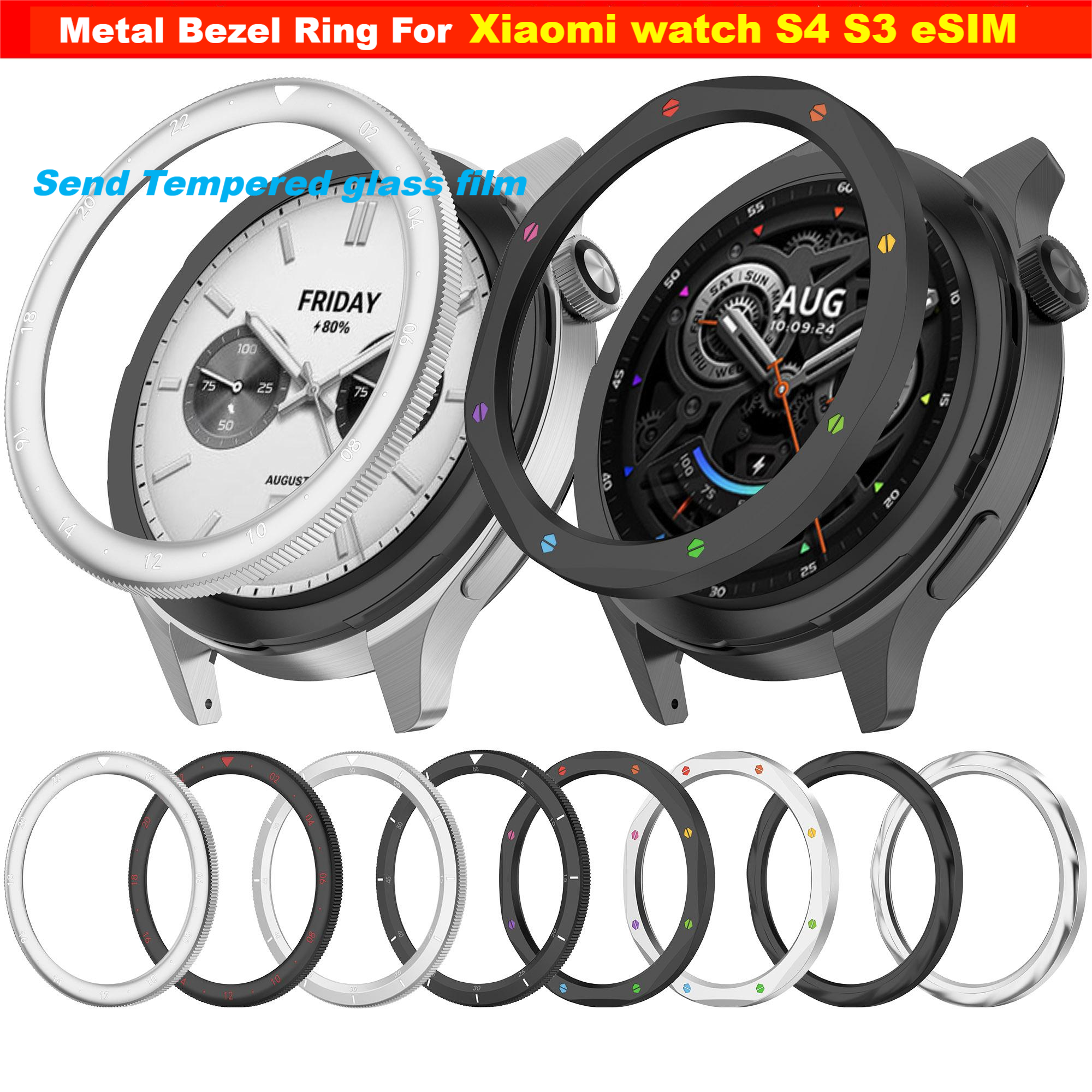 Metal Bezel Ring For Xiaomi Wa - Watch Esim 리뷰 및 가격