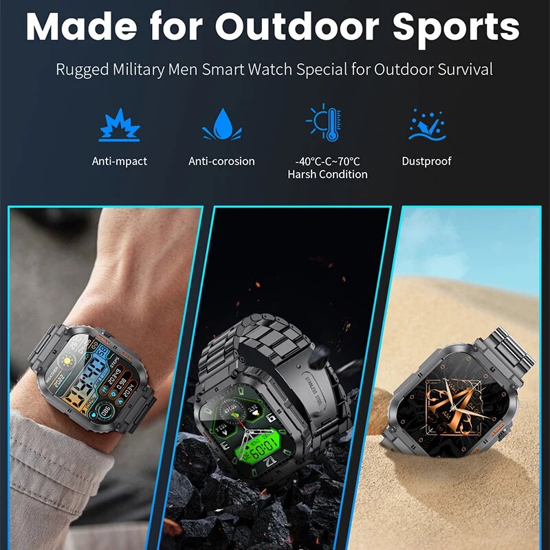 LIGE Outdoor Sports Fitness Sm - Smartwatch Watches For Men Digital 리뷰 및 가격