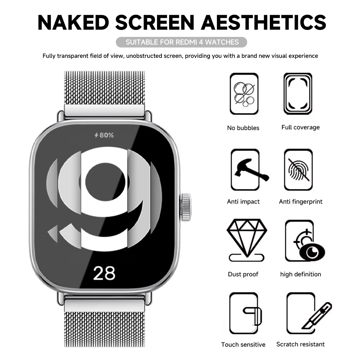 Tempered Glass for Xiaomi Redm - Smartwatch Redmi Watches 리뷰 및 가격