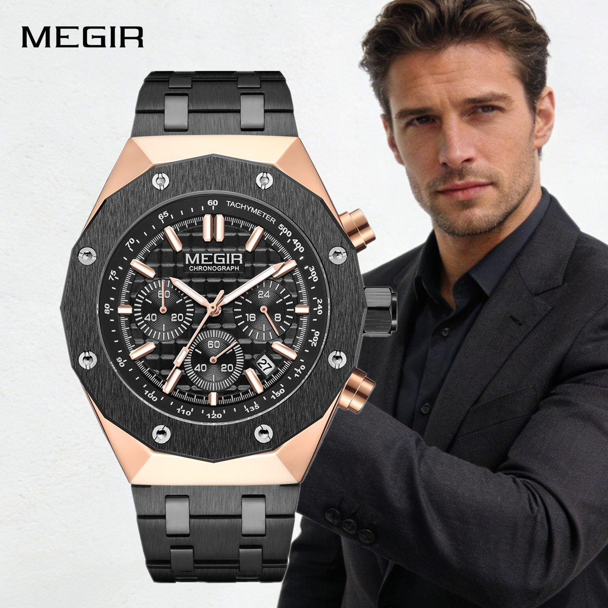 MEGIR Chronograph Luxury Men S - Smartwatch Watches For Men Digital 리뷰 및 가격