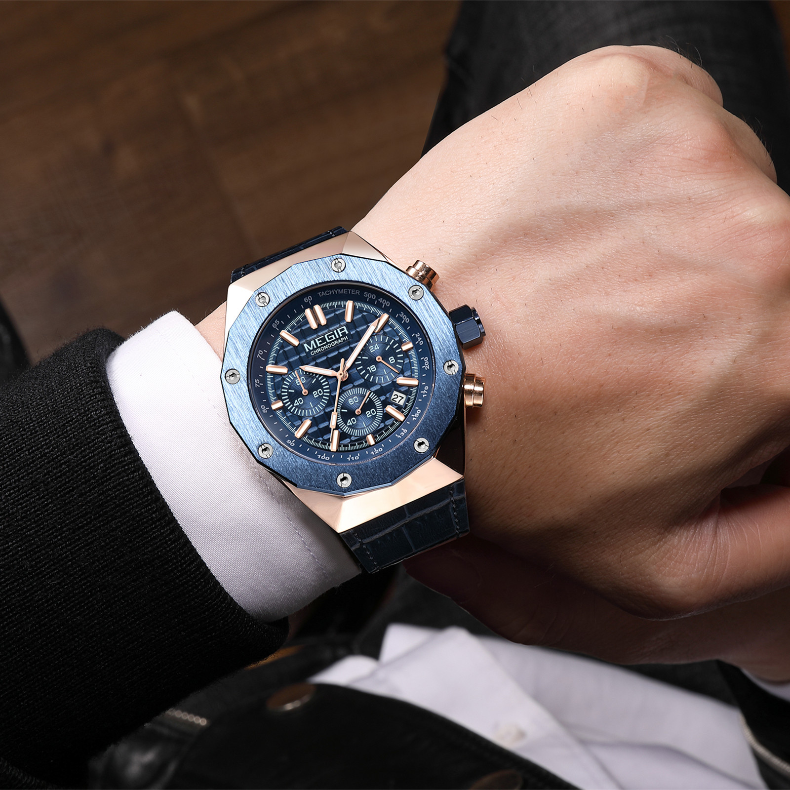MEGIR Chronograph Luxury Men S - Smartwatch Watches For Men Digital 리뷰 및 가격