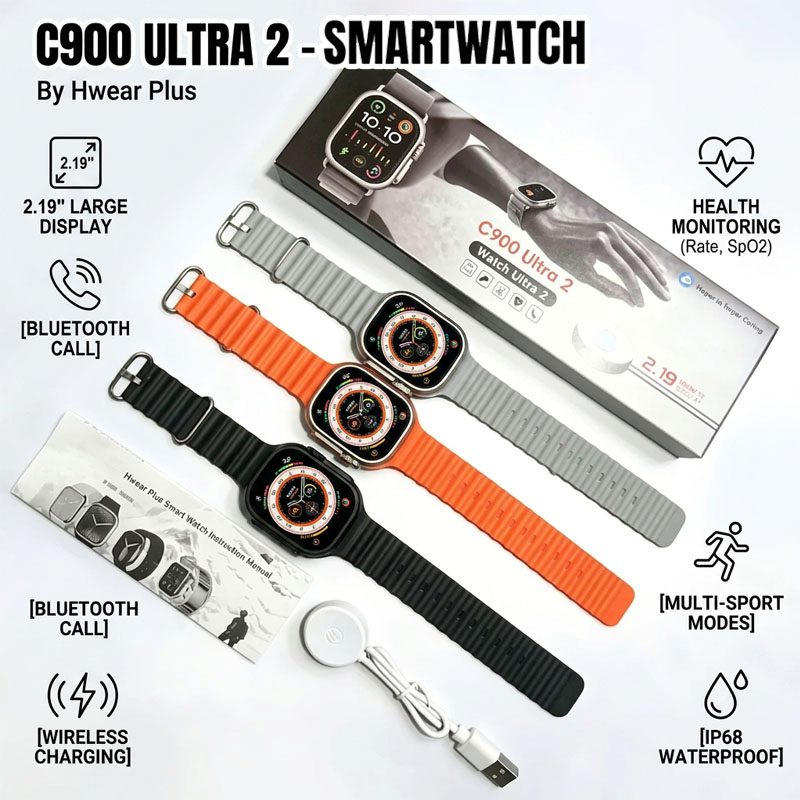 New C900 Ultra 2 Smart Watch 2 - Smartwatch Watches With Bluetooth 리뷰 및 가격
