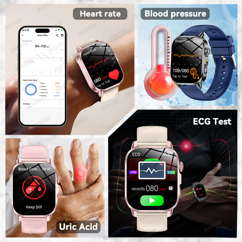 GUHUAVMI 2026 New Precise Heal - Smartwatch New Watches 2025 리뷰 및 가격