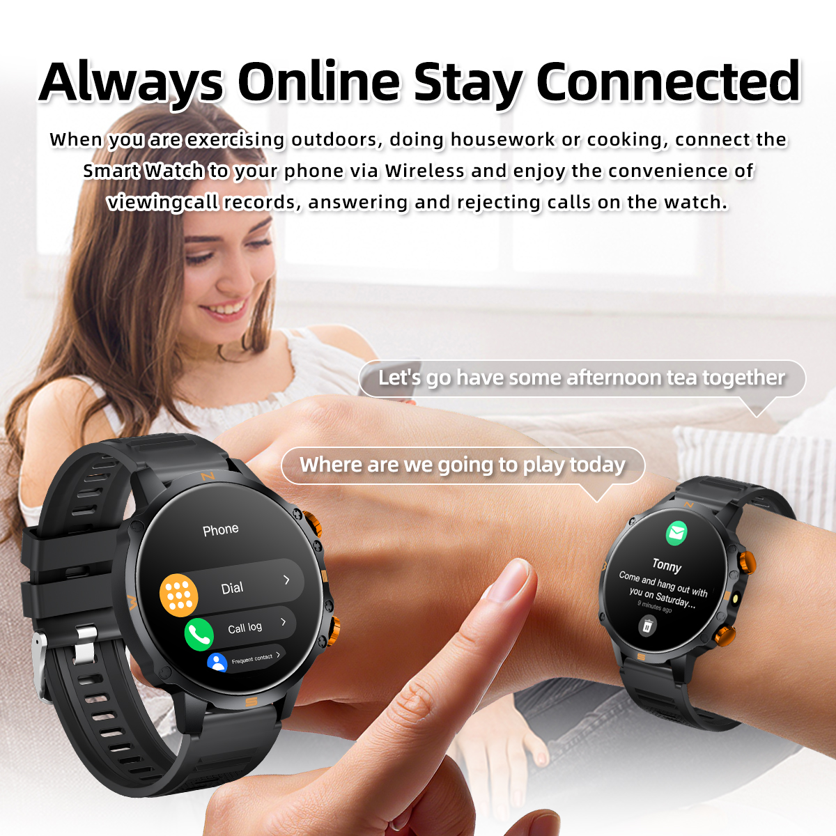 New Smart Watch 1.5''HD Screen - Smartwatch Watches Birthday Gift For Men 리뷰 및 가격