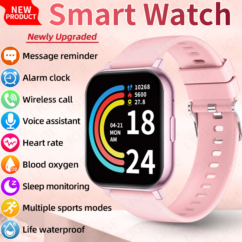 LIGE Smartwatch Men Women Wris - Smartwatch Watches Birthday Gift For Men 리뷰 및 가격