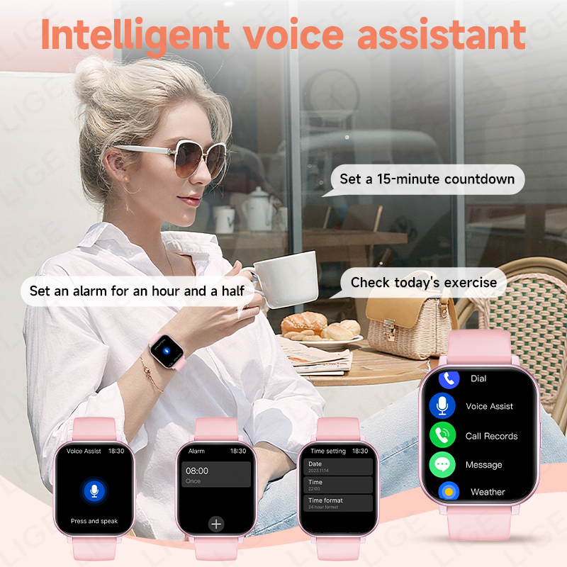 LIGE Smartwatch Men Women Wris - Smartwatch Watches Birthday Gift For Men 리뷰 및 가격