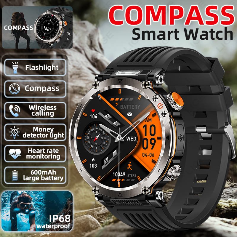 New Military Outdoor Smartwatc - Smartwatch Watches For Men 리뷰 및 가격