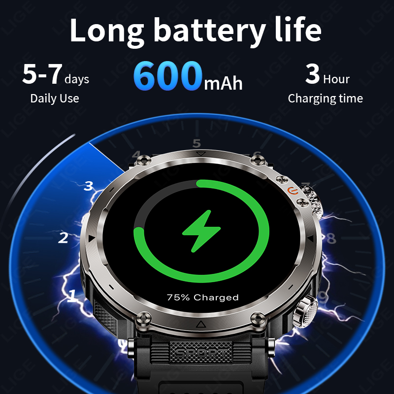 New Military Outdoor Smartwatc - Smartwatch Watches For Men 리뷰 및 가격