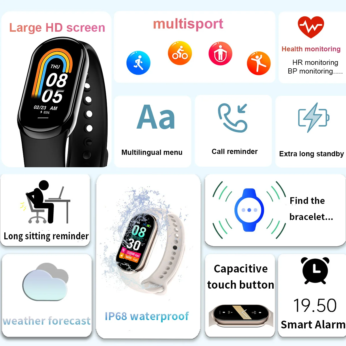 New Original Small M8 Band Sma - Smartwatch New Watches 2025 리뷰 및 가격