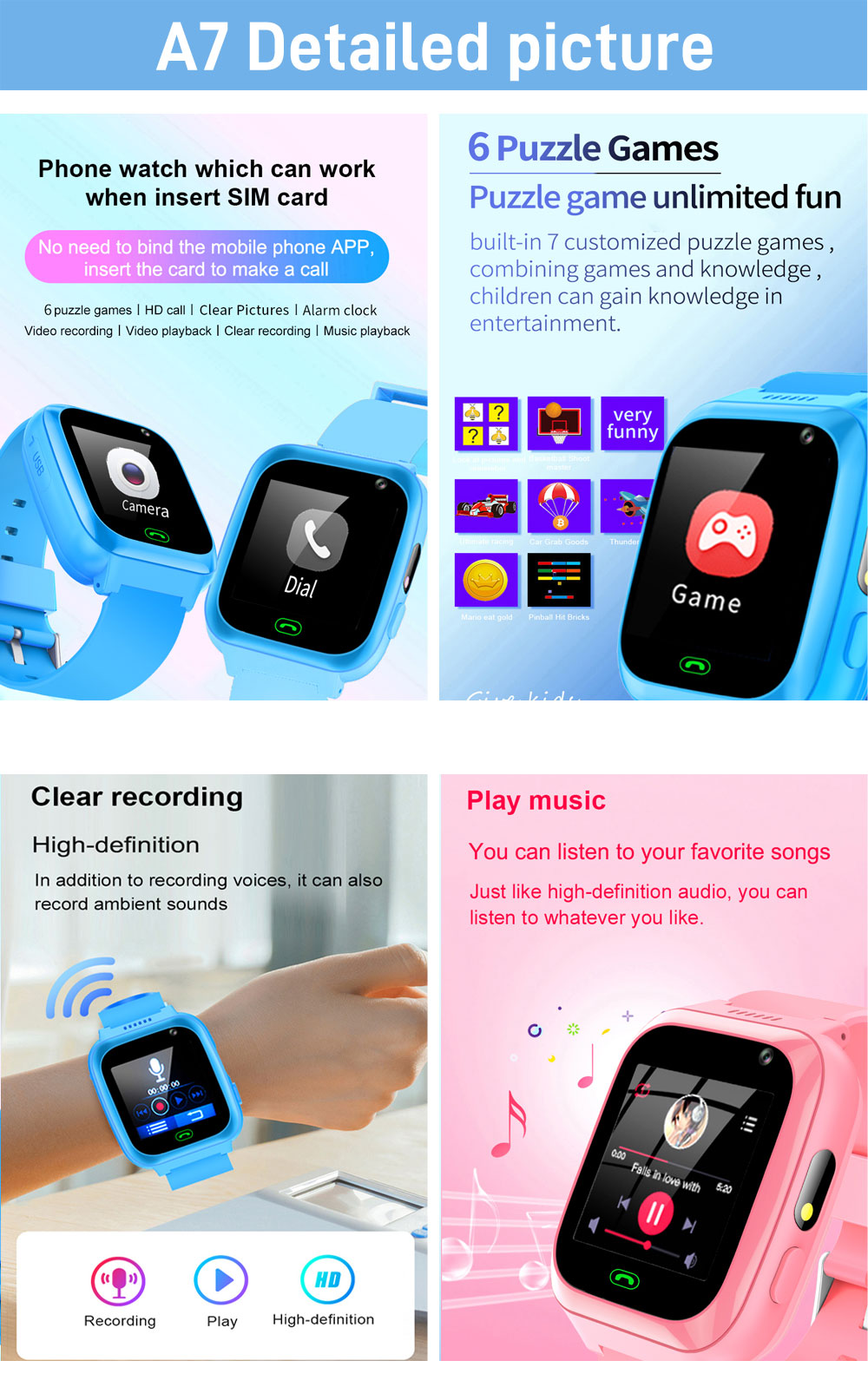2G 4G Kids Smart Watch Phone G - Smartwatch Watches For Kid Boy 리뷰 및 가격