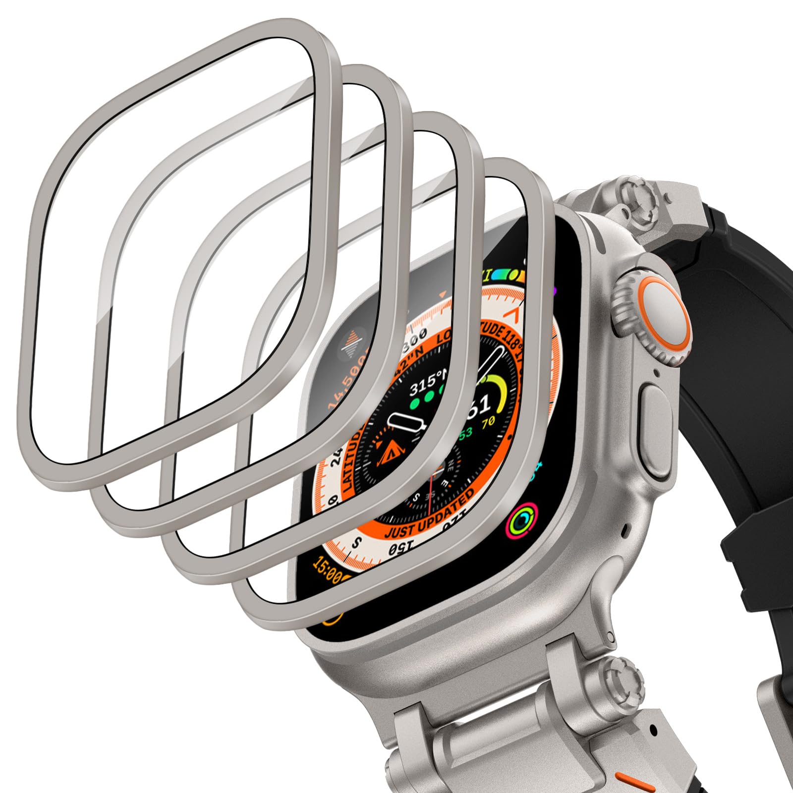 Aluminium Alloy Case+Tempered  - Smartwatch Watches For Men 리뷰 및 가격