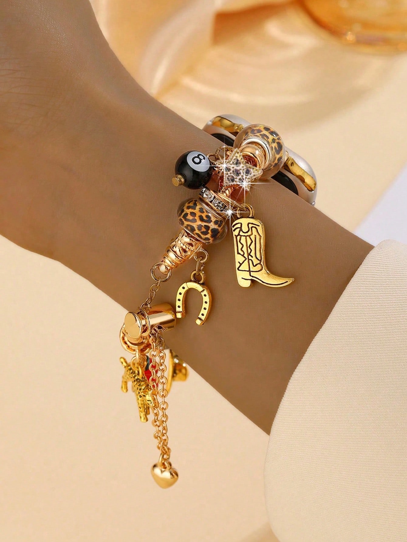 1pc Leopard Print Stylish Band - Smartwatch Stylish Watches For Women 리뷰 및 가격