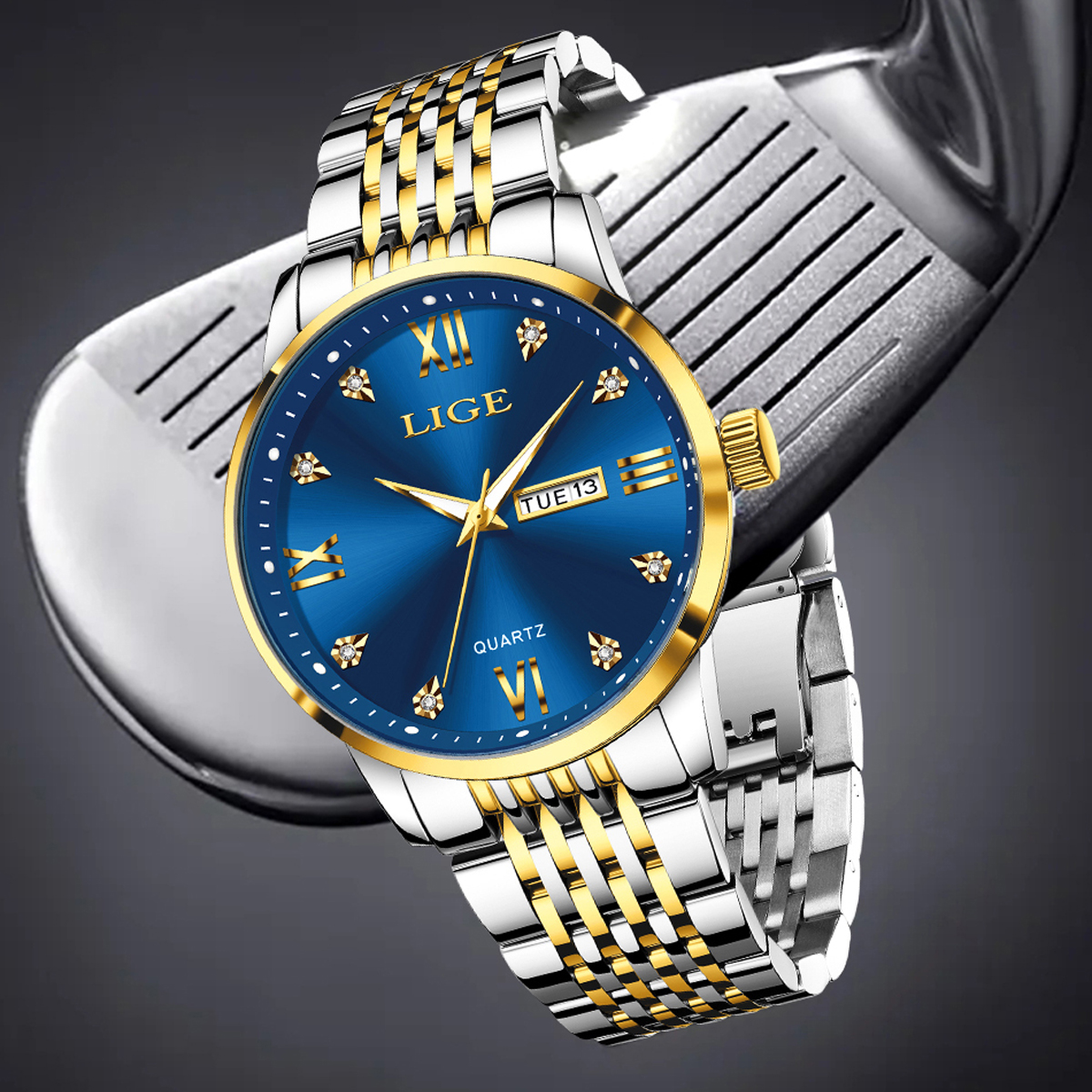 LIGE Men Watch Water Diamond L - Smartwatch Watches For Men Digital 리뷰 및 가격