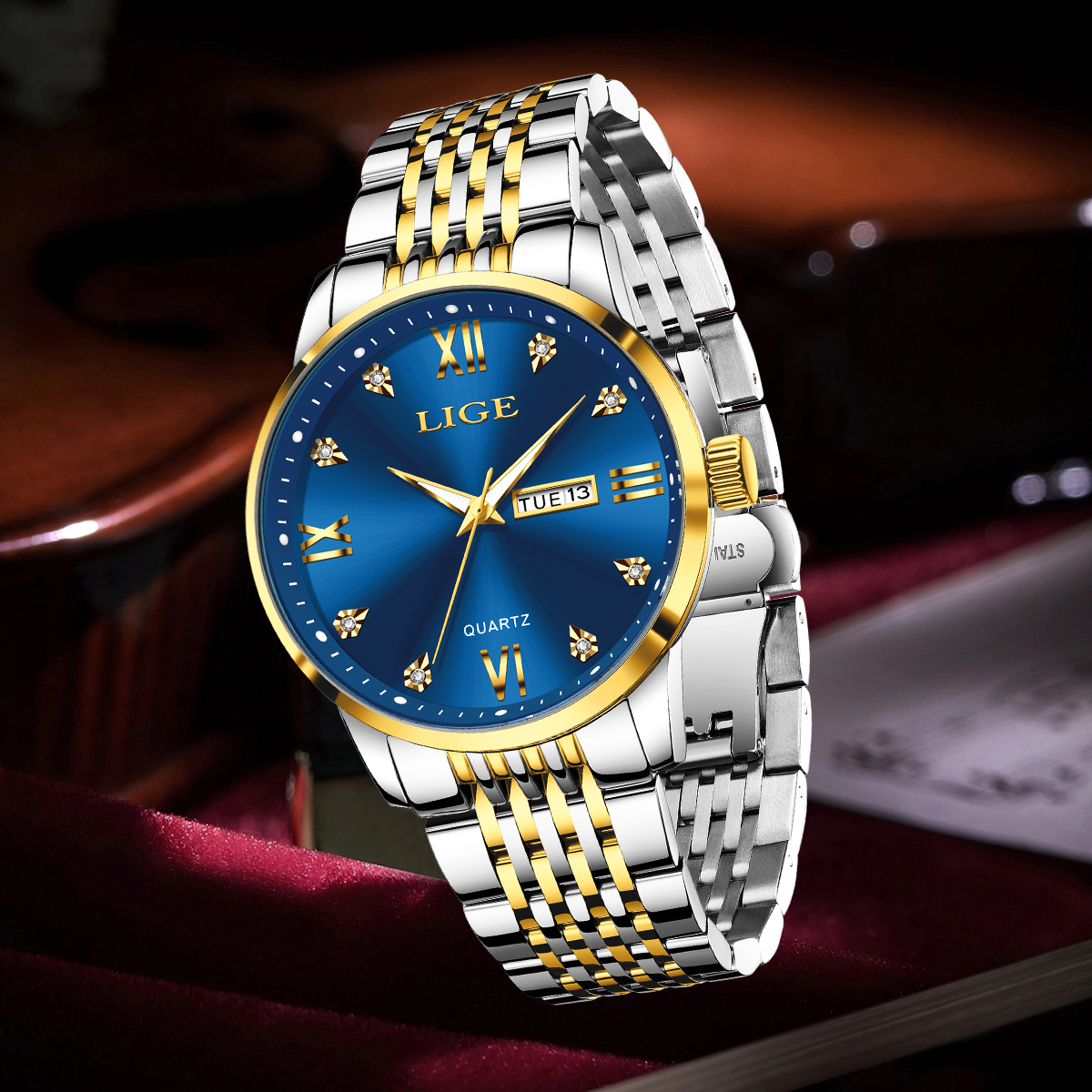 LIGE Men Watch Water Diamond L - Smartwatch Watches For Men Digital 리뷰 및 가격