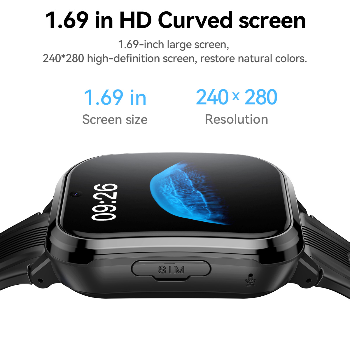 HOCO Y108 1.69inch HD LCD Curv - Smartwatch Watches For Kid Boy 리뷰 및 가격